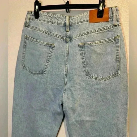 Princess Polly Holland Ripped High Waist Straight Leg Jeans Size US 10‎ - Picture 5 of 8